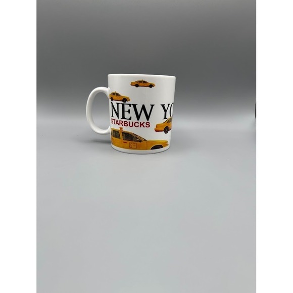 New York City Starbucks Coffee Large Mug 2001 Taxi Cabs Barista Series Cup B90 - Picture 3 of 10